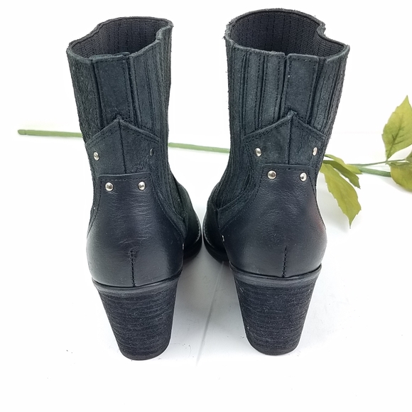 Musse & Cloud gray Western heel bootie size 9 - Picture 6 of 8